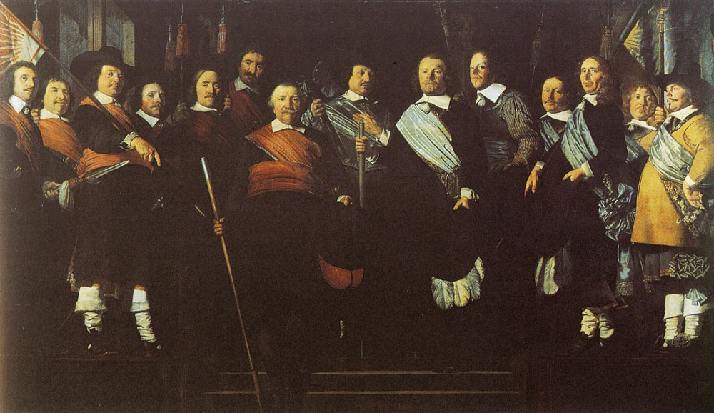 Cesar van Everdingen - Officers and Standard-Bearers of the Old Civic Guard