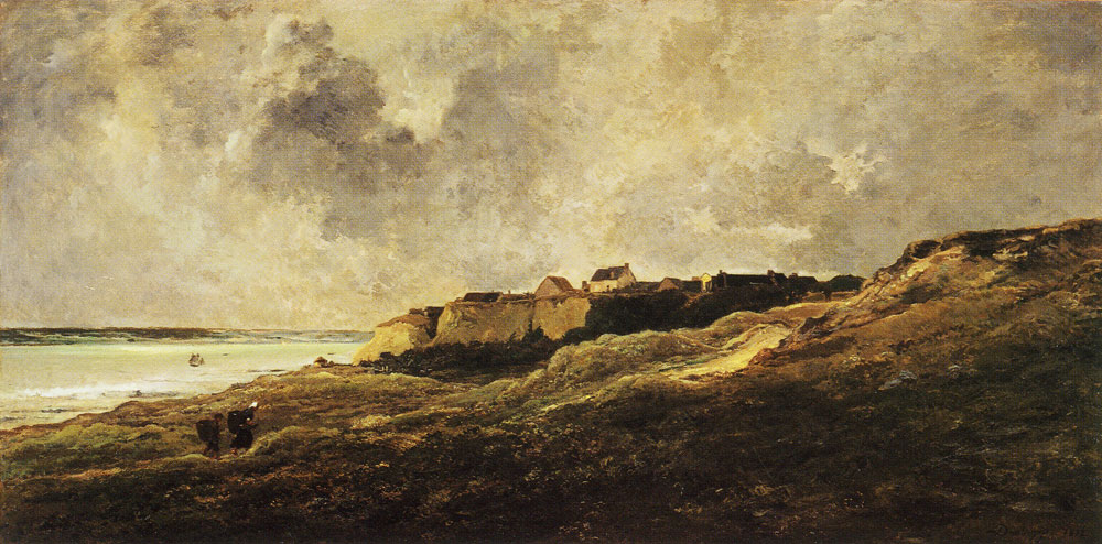 Charles Daubigny - Cliffs at Villerville-sur-Mer