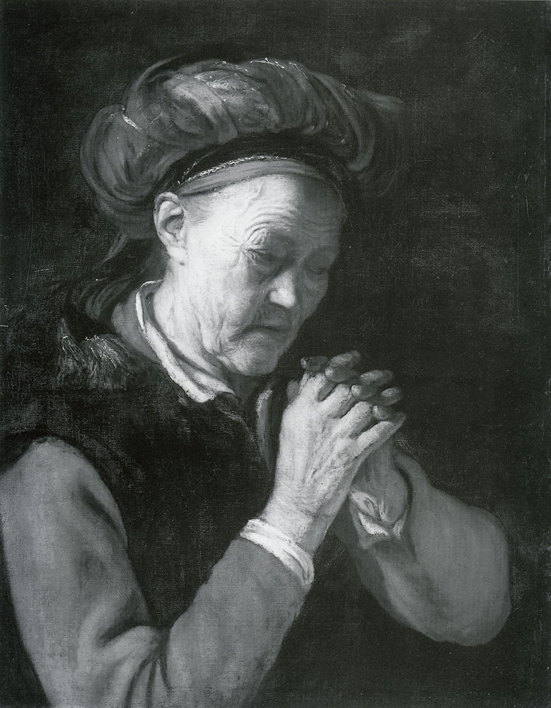 Cornelis Bisschop - Old Woman Praying
