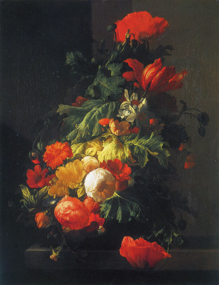 Elias van den Broeck - A Vase of Flowers