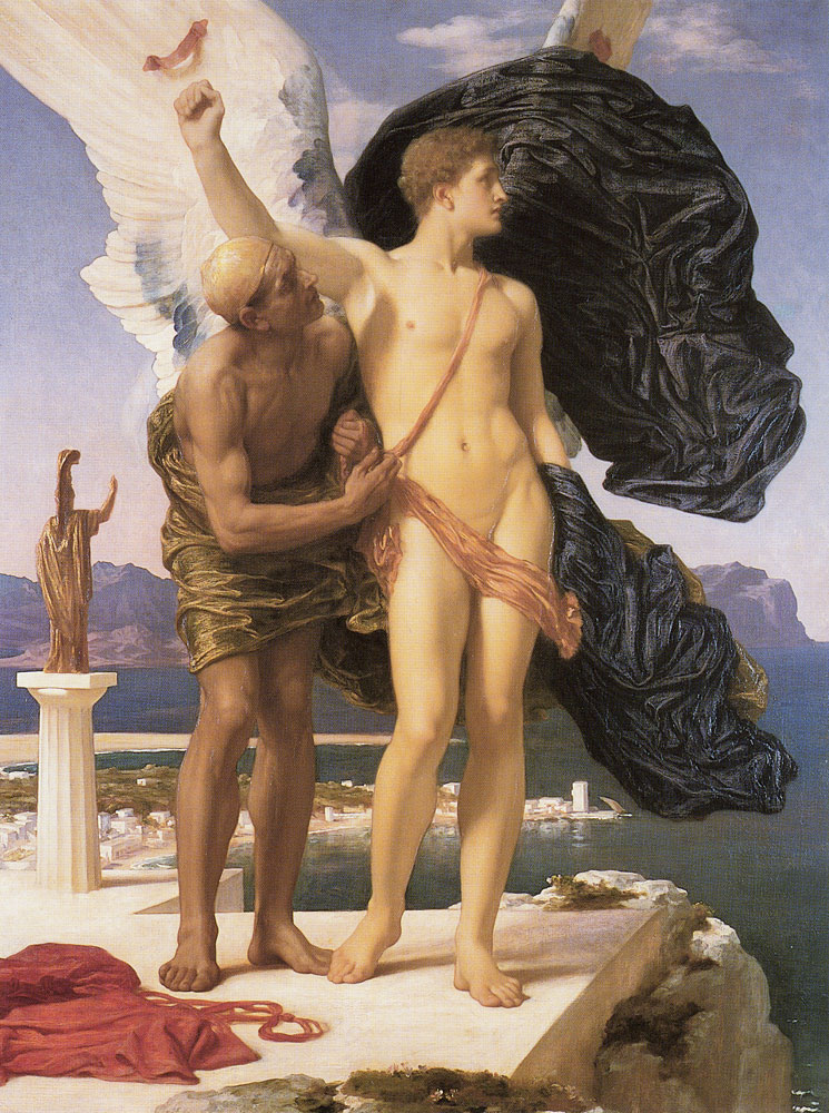 Frederick Leighton - Daedalus and Icarus