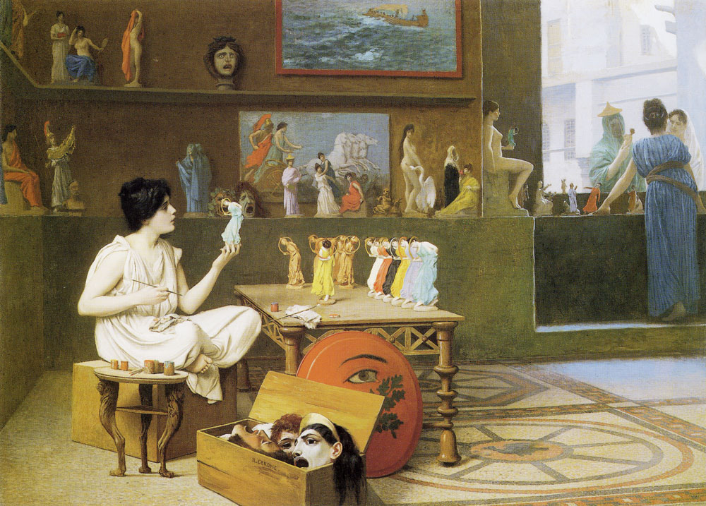 Jean-Léon Gérôme - Painting Breathes Life into Sculpture