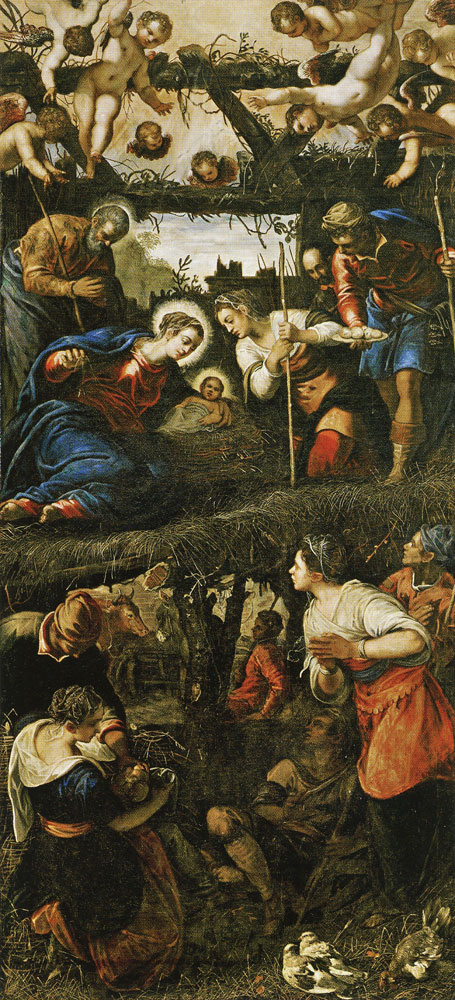 Jacopo and Domenico Tintoretto - Adoration of the Shepherds