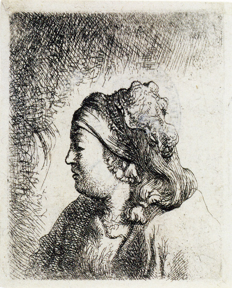 Jan Lievens - Young Woman in a Headdress, in Profile to Left