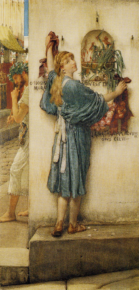 Lawrence Alma-Tadema - A Street Altar