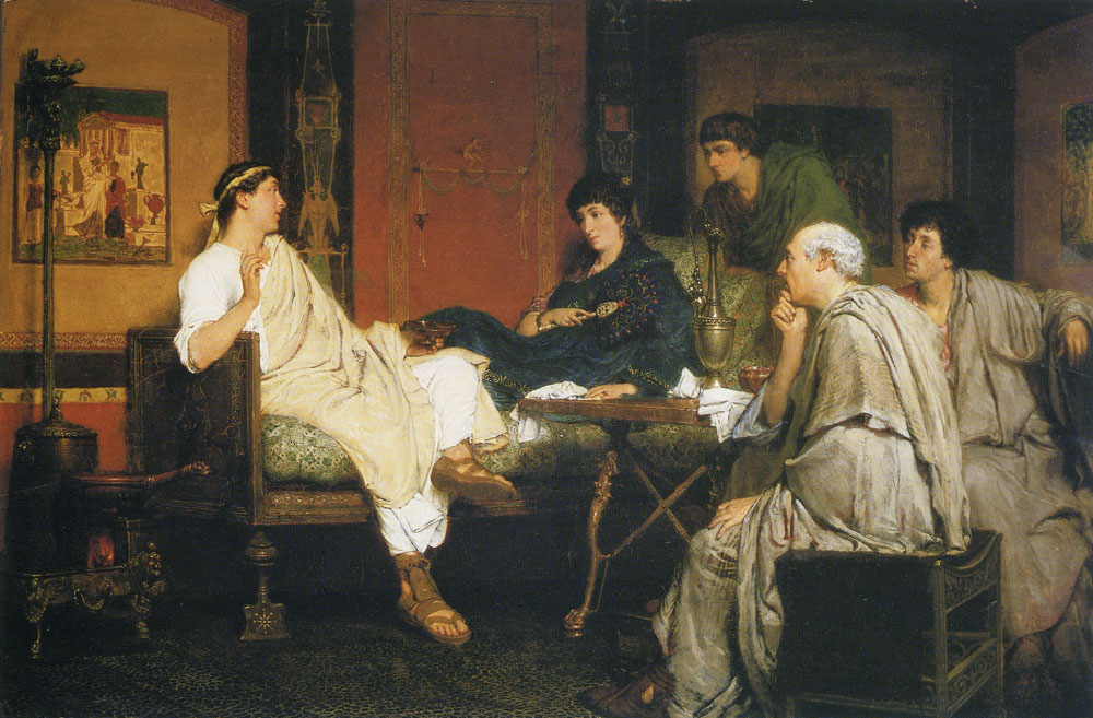 Lawrence Alma-Tadema - Tibullus at Delia's