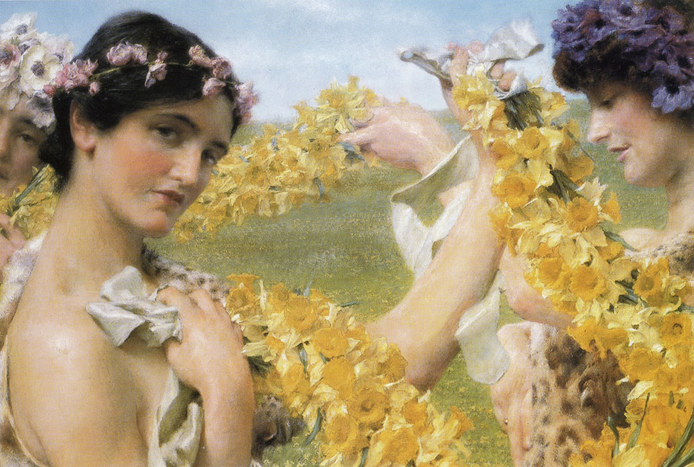 Lawrence Alma-Tadema - When Flowers Return