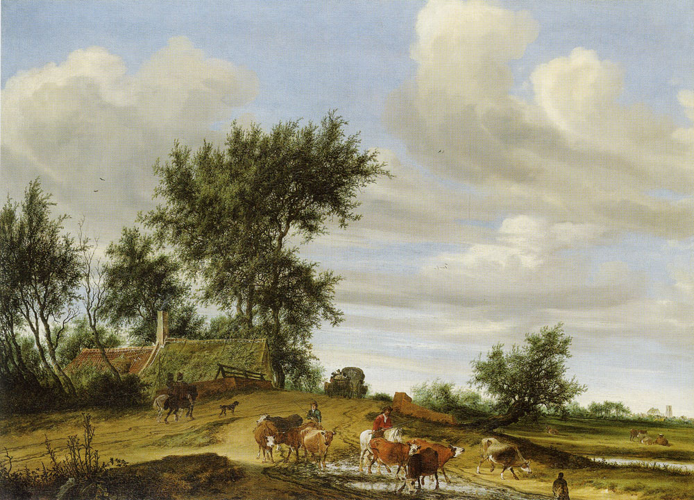 Salomon van Ruysdael - A Country Road