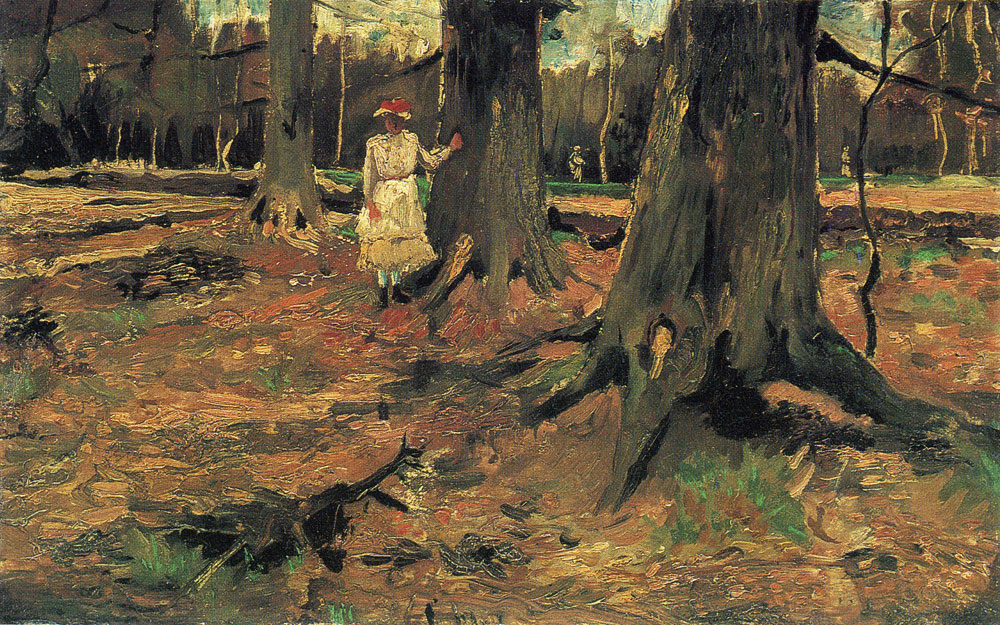 Vincent van Gogh - A Girl in a Wood