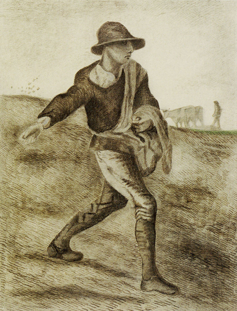 Vincent van Gogh after Jean-François Millet - Sower