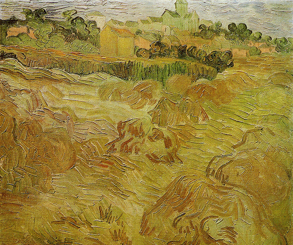 Vincent van Gogh - View of Auvers with Wheatfield