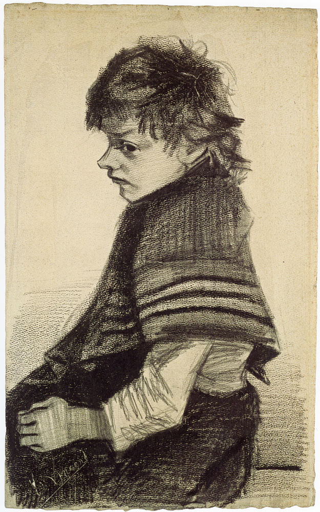 Vincent van Gogh - Girl with Shawl, Half-Figure