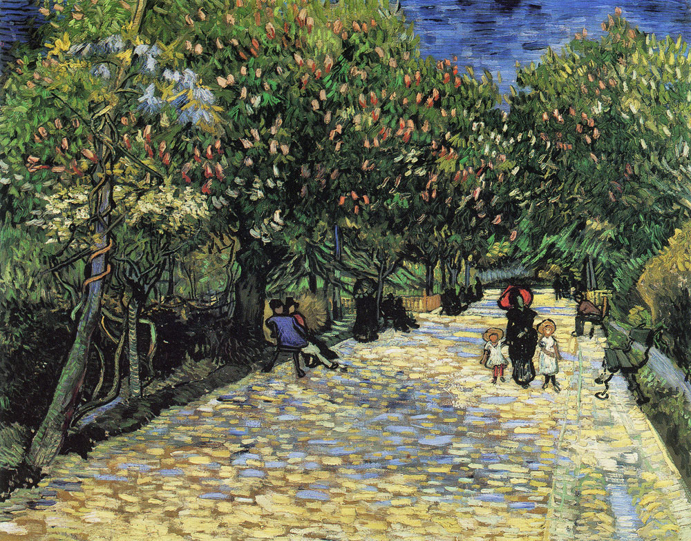 Vincent van Gogh - Lane with Chestnut Trees in Bloom