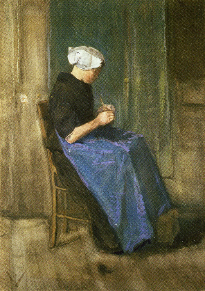 Vincent van Gogh - Scheveningen Woman Knitting
