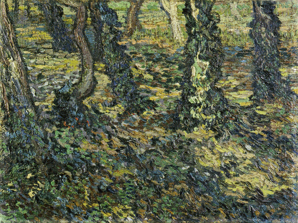 Vincent van Gogh - Trunks of Trees with Ivy