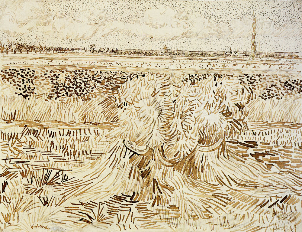 Vincent van Gogh - Wheat Field with Sheaves