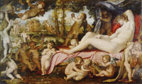 Annibale Carracci Sleeping Venus with Putti