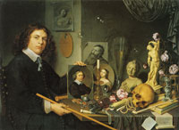 David Bailly Self Portrait with an Allegorical Still Life