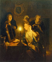 Godfried Schalcken Young Woman before a Mirror