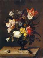 Jacob Marrel A Vase of Flowers