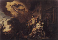 Jacob de Wet the Younger The Angel Leaving Tobias and His Family