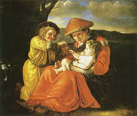 Jan Victors Mother with Two Children