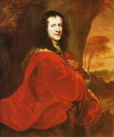 Jürgen Ovens Portrait of a Man in a Red Robe