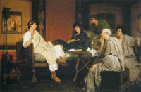 Lawrence Alma-Tadema Tibullus at Delia's