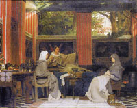 Lawrence Alma-Tadema Venantius Fortunatus Reading his Poems to Radegonda VI, AD 555