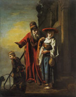 Nicolaes Maes Abraham Dismissing Hagar and Ishmael
