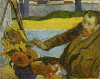 Paul Gauguin Vincent van Gogh Painting Sun Flowers
