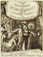 Samuel van Hoogstraten Title page to Inleyding tot de hooge schoole der schilderkunst