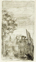 Samuel van Hoogstraten Engraving from Schoone Roselijn