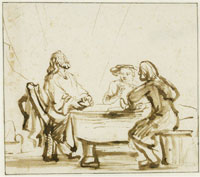 Attributed to Samuel van Hoogstraten Supper at Emmaus