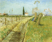 Vincent van Gogh Landscape with Path and Pollard Trees