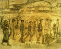 Vincent van Gogh Miners Going to the Mine