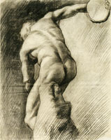Vincent van Gogh Plaster Statuette of  'The Discus Thrower'