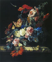 Willem van Aelst A Vase of Flowers