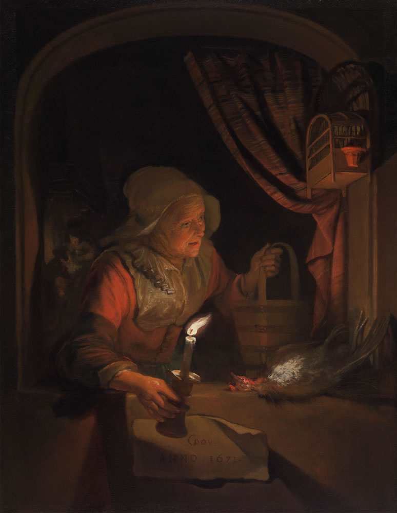Gerard Dou - Old Woman at a Window