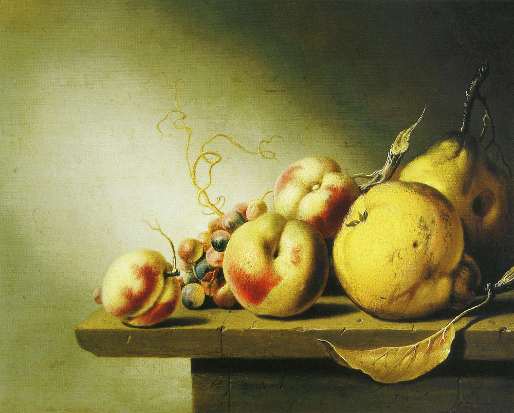 Harmen Steenwijck - Still Life of Fruit on a Ledge
