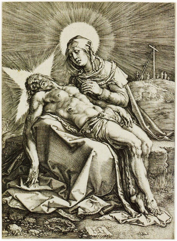 Hendrick Goltzius - The Dead Christ in the Lap of the Virgin