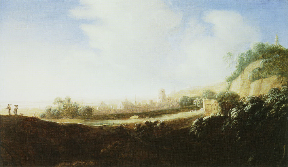 Circle of Hercules Seghers - Mountain Landscape with a View of a Walled Town