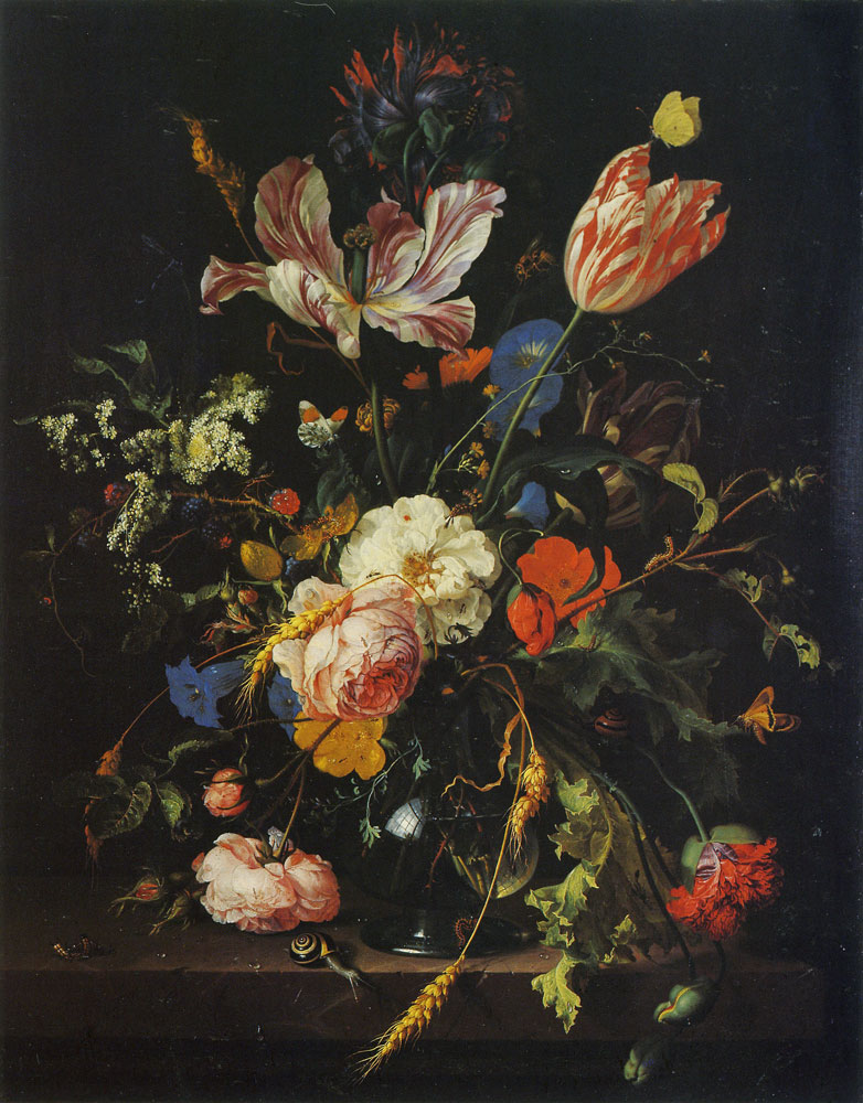 Jan Davidsz. de Heem - Flowers in a Vase