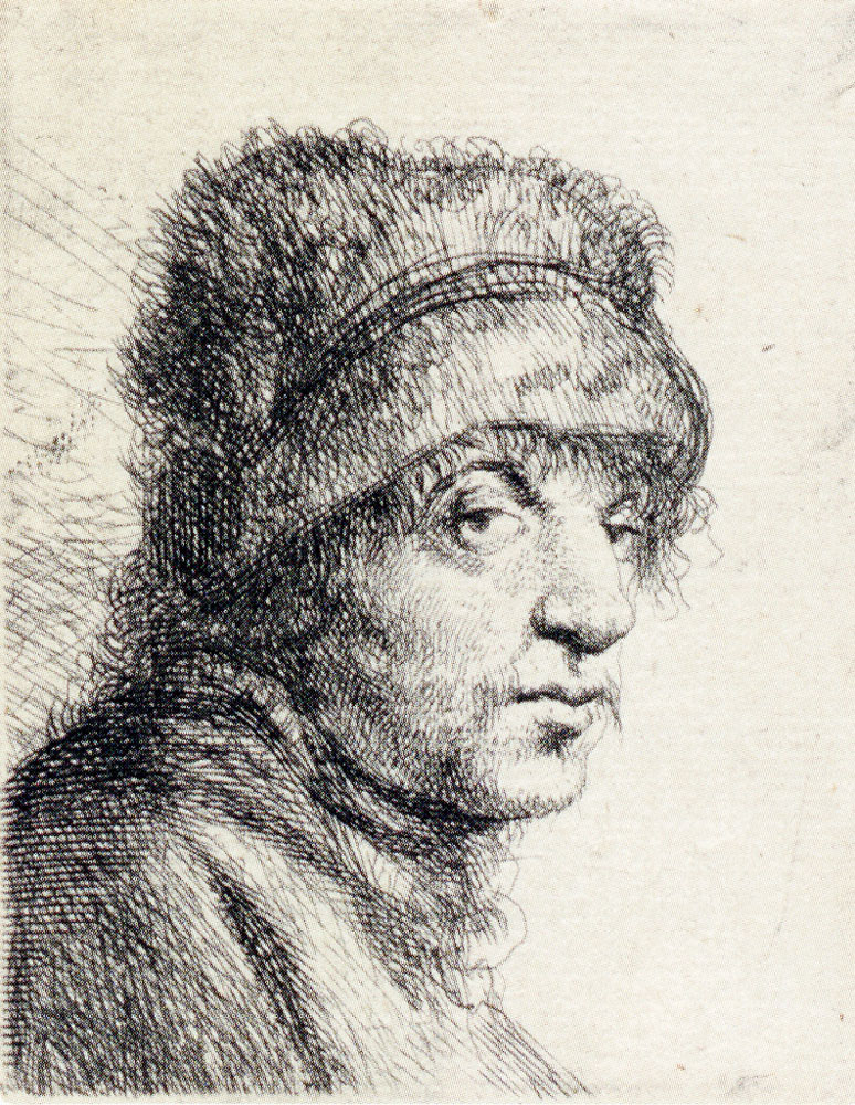Jan Lievens - Young Man in a Fur Cap, state 3