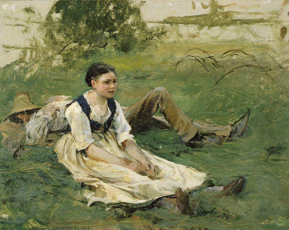 Jules Bastien-Lepage - Sketch for 'The Mowing-Grass'