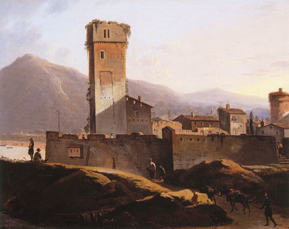Karel Dujardin - Landscape with an Italian Town