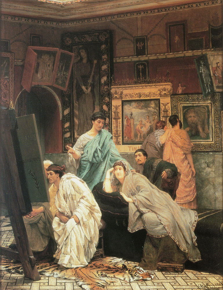 Lawrence Alma-Tadema - The Collector of Pictures in the Time of Augustus