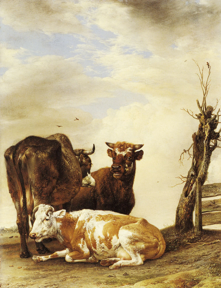 Paulus Potter - Two Cows and a Bull