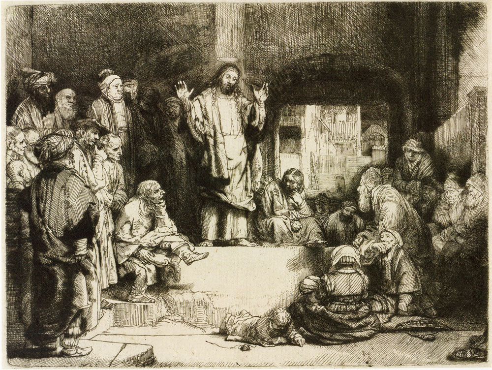 Rembrandt - Christ Preaching
