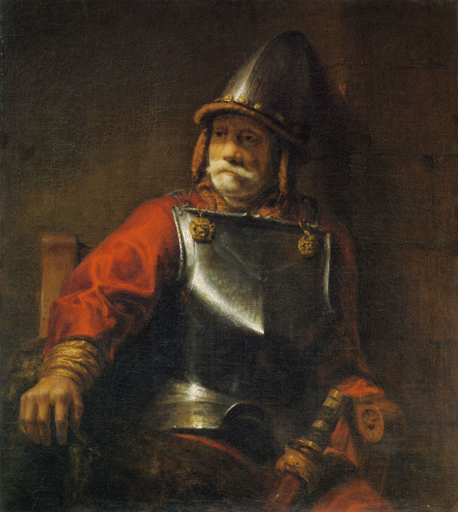 Style of Rembrandt - Man in Armor (Mars?)